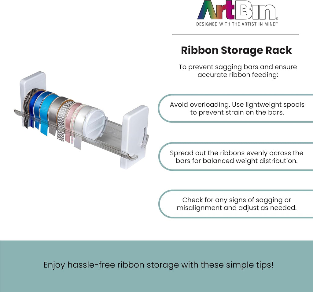White Ribbon Storage Rack Z240