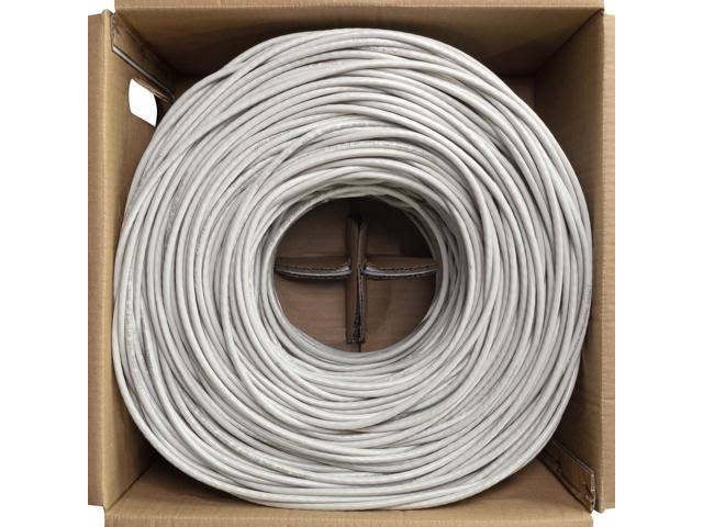 Cat6 UTP CCA Ethernet Cable 1000 ft Grey I2488