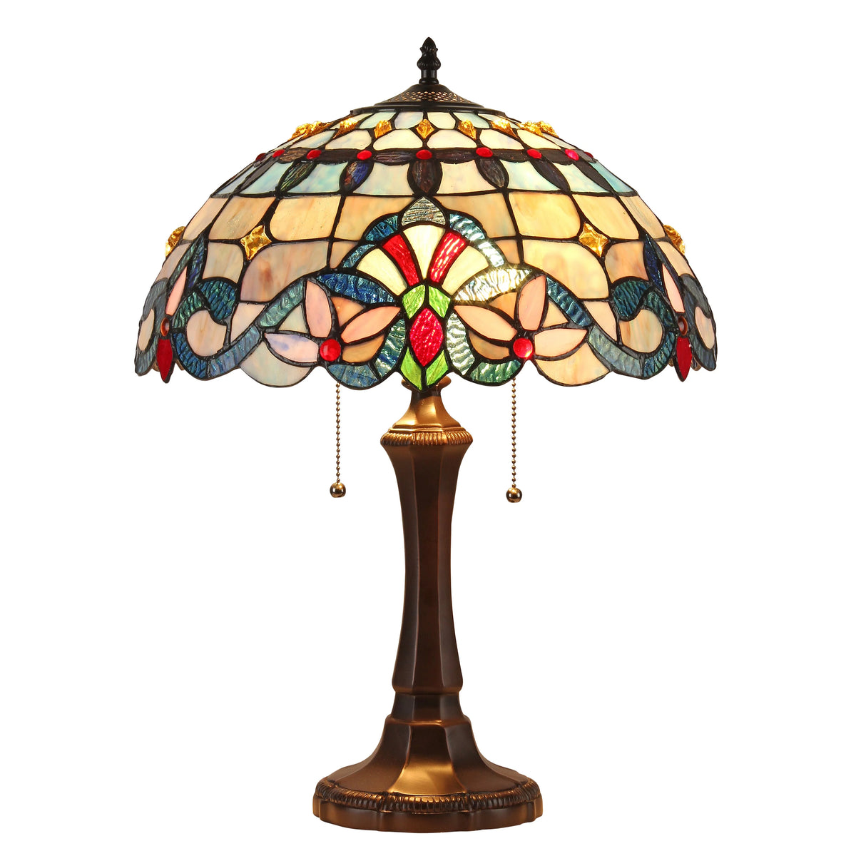 Victorian Table Lamp 16" Shade E40964