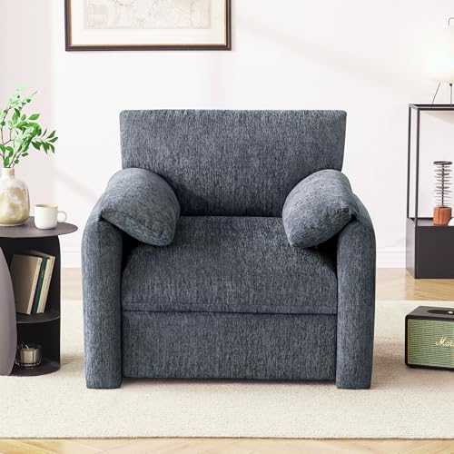 Beige Chenille Oversized Armchair K200