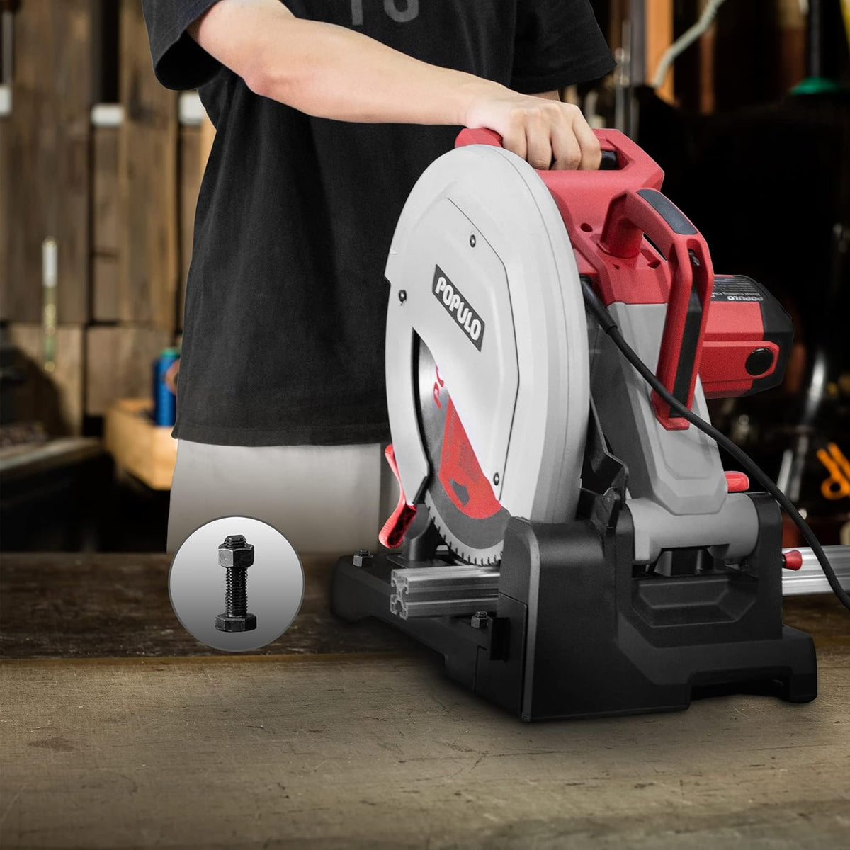 15 Inch Metal Cutting Chop Saw with 14-Inch Carbide-Tipped Blade X645