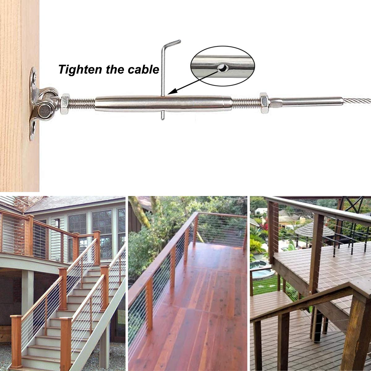 Stainless Steel Cable Railing Hardware Kit E909