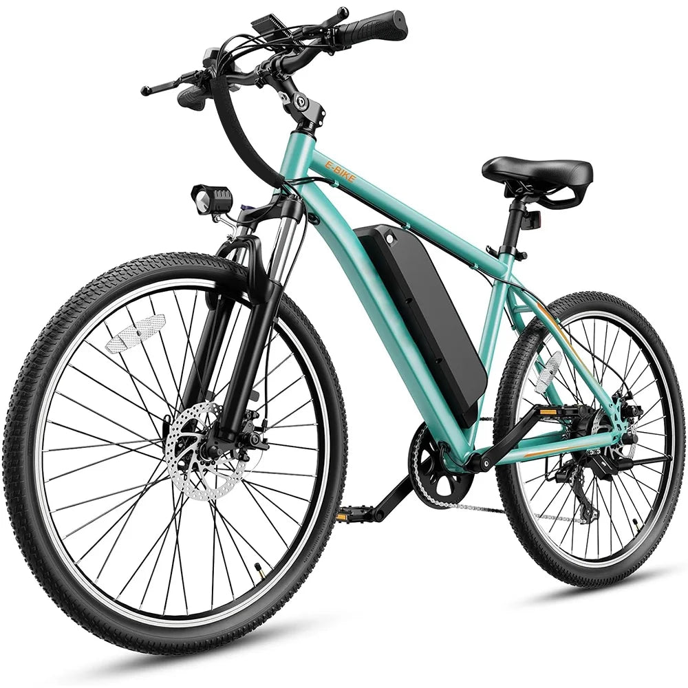 Electric Bike with 500W Motor, 480Wh Removable Battery, 27.5" Front Fork Suspension, 7-Speed O75546