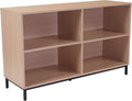 4 Shelf Oak Wood Grain Bookcase M800