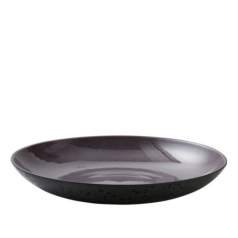 Black Lilac Stoneware Dish W555