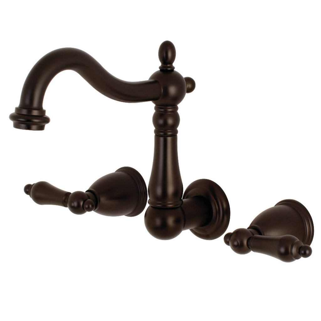 Oil Rubbed Bronze Wall Mount Bathroom Faucet I53273