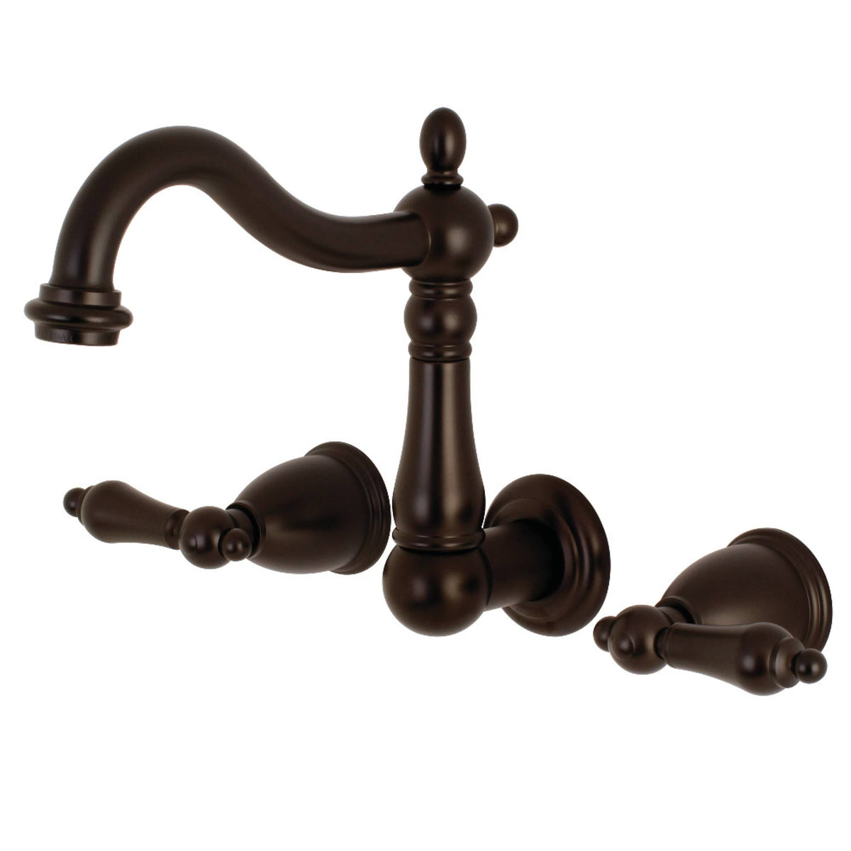 Oil Rubbed Bronze Wall Mount Bathroom Faucet I53273