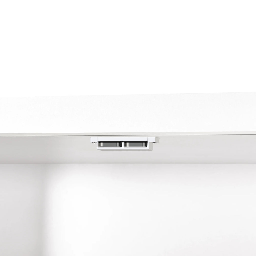 White 4 Door Freestanding Kitchen Pantry Storage Cabinet with Drawer and Adjustable Shelf V972438