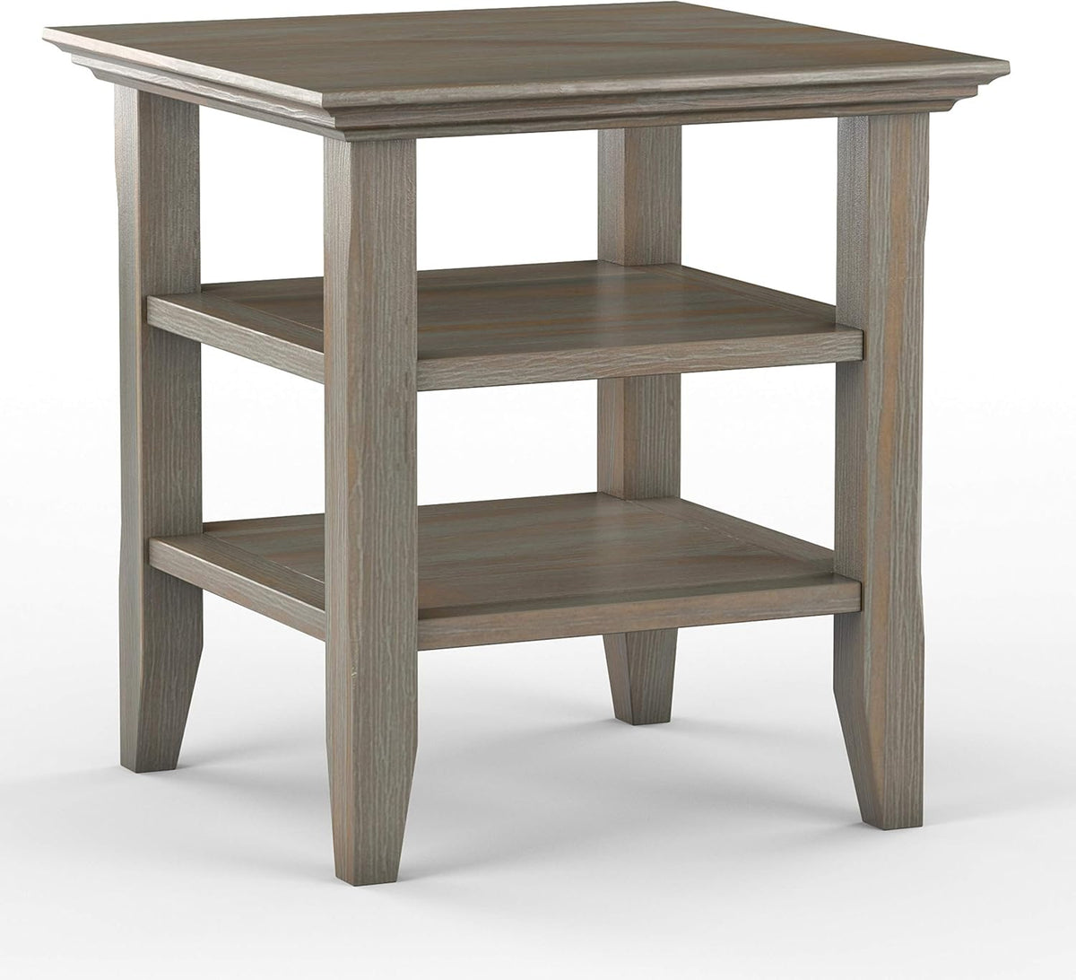 Distressed Grey End Table C3627