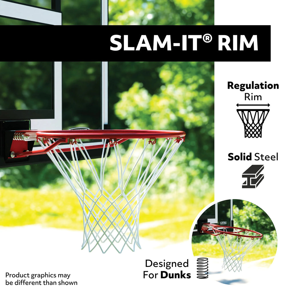 Basketball Backboard and Rim Combo 44 inch Polycarbonate K24310