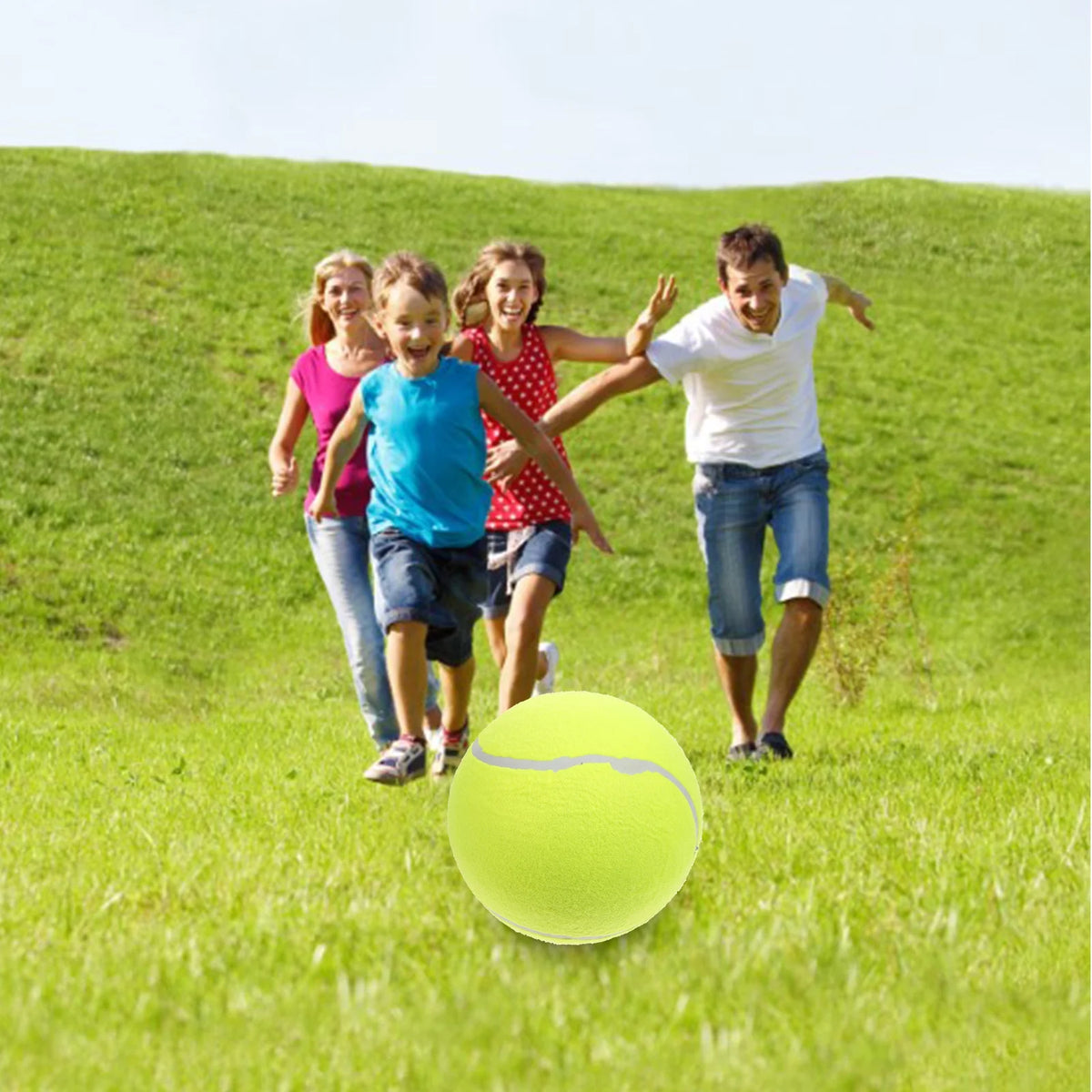 Yellow Inflatable Flannel Tennis Ball D117