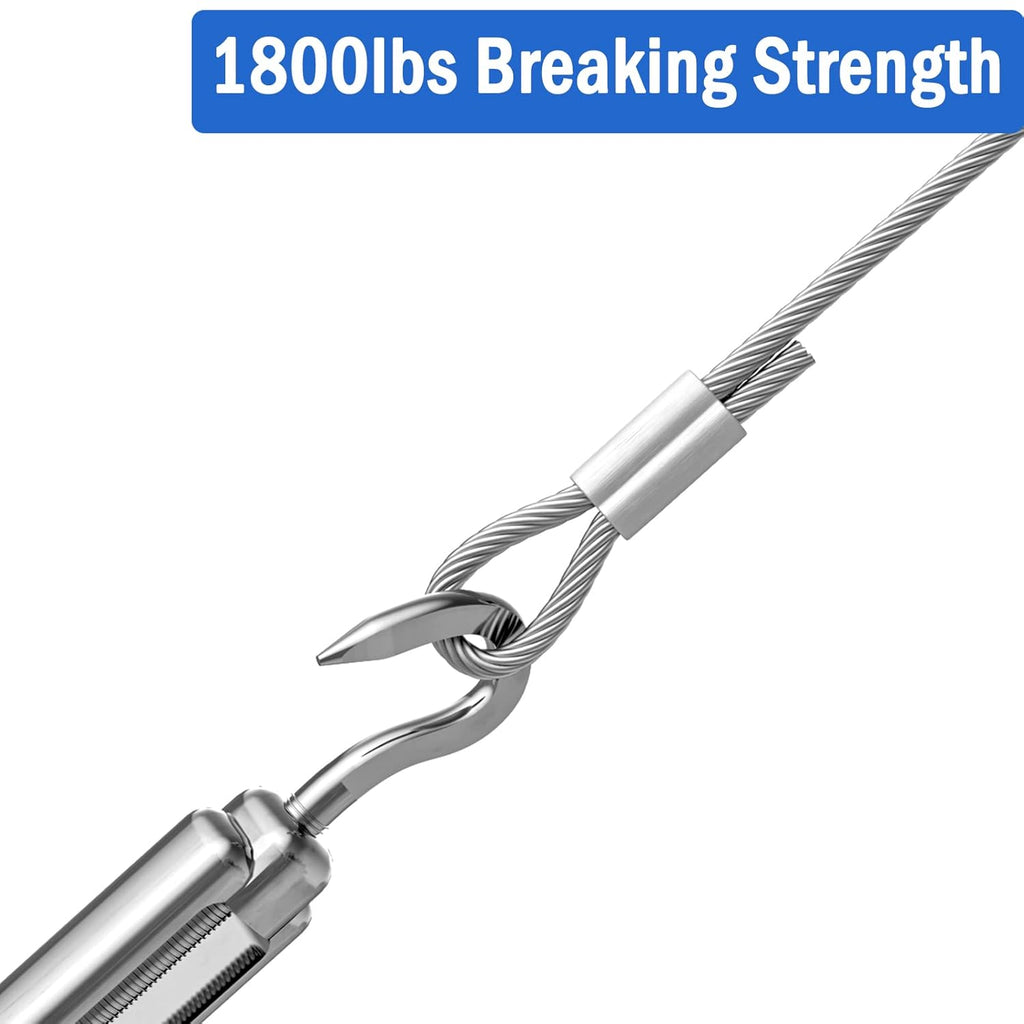 1/8 316 Stainless Steel Cable, 800FT, 7 x 7 Strands Construction C49473