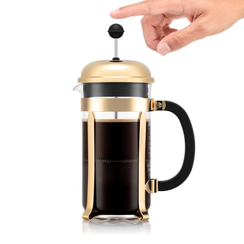 34oz Borosilicate Glass French Press Coffee Maker T4982