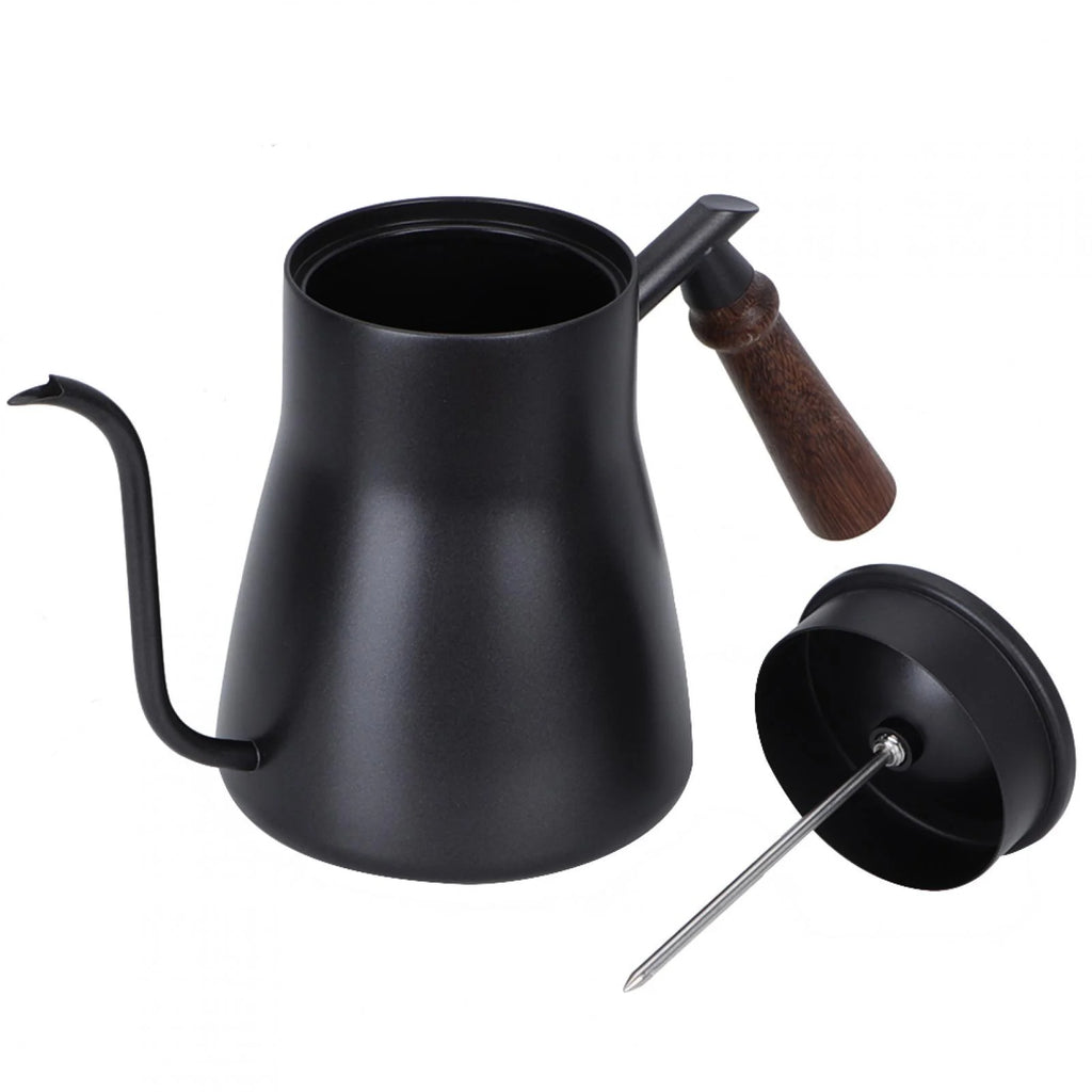 Coffee Pot with Wooden Handle and Thermometer R3013