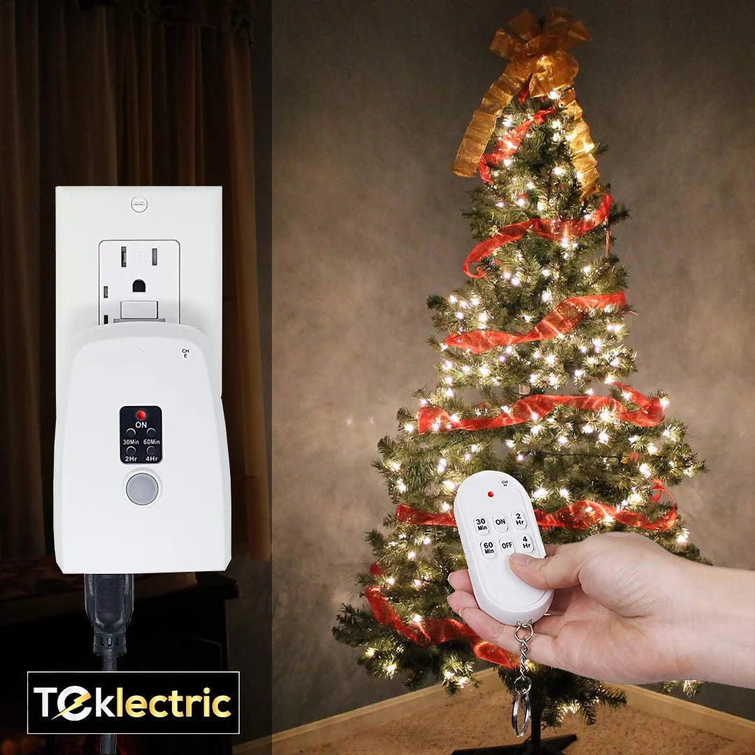 Remote Control Outlet with Countdown Timer, 1000 Watt 15A Heavy Duty V8003