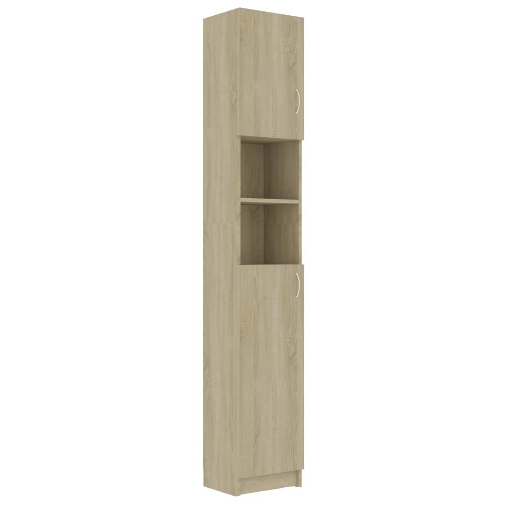 Bathroom Cabinet High Gloss Gray Chipboard Z513477