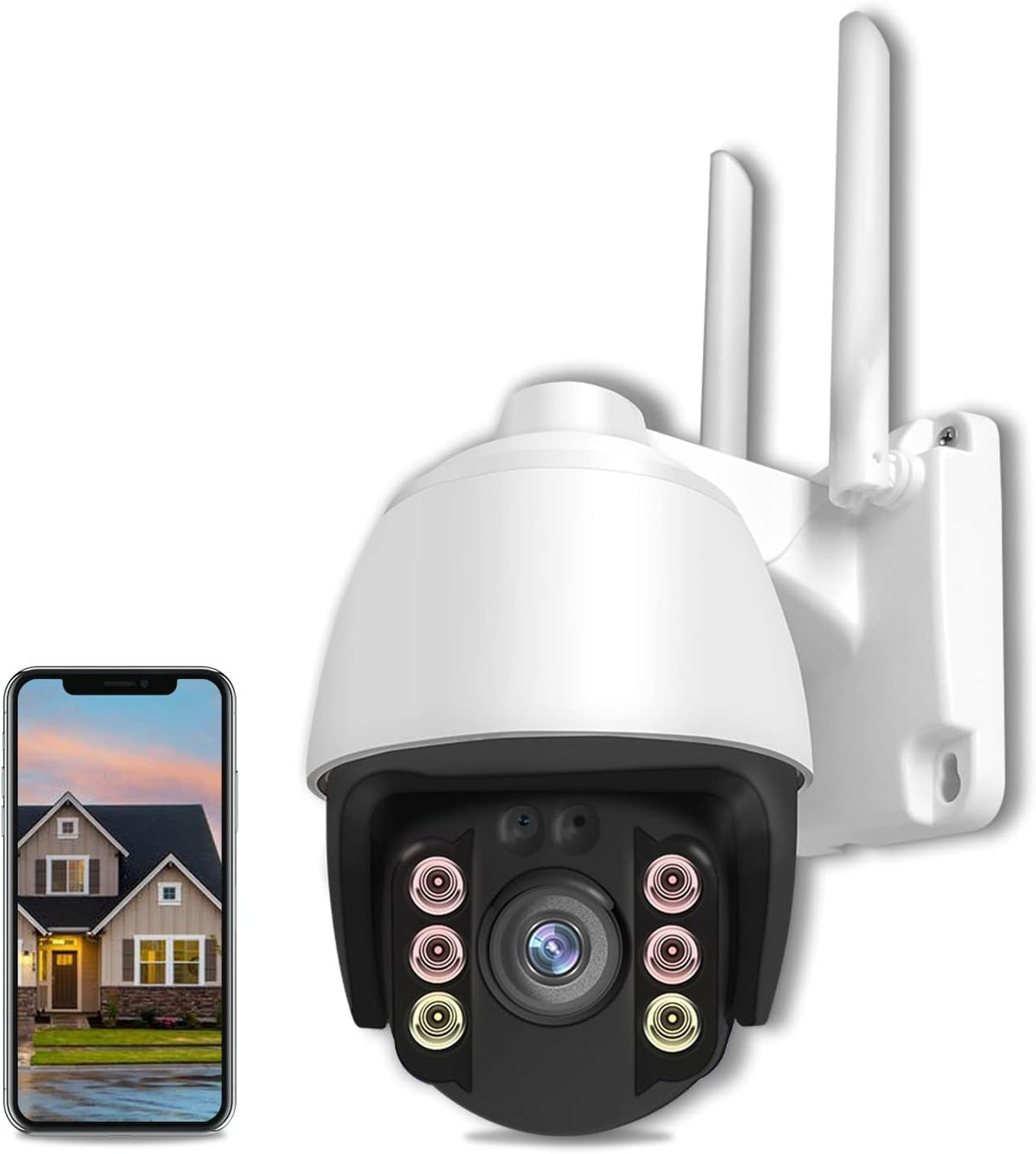 Wireless WiFi 1080P Security Camera with Motion Detection, Auto Tracking, Two Way Audio, Full Color Night Vision K159