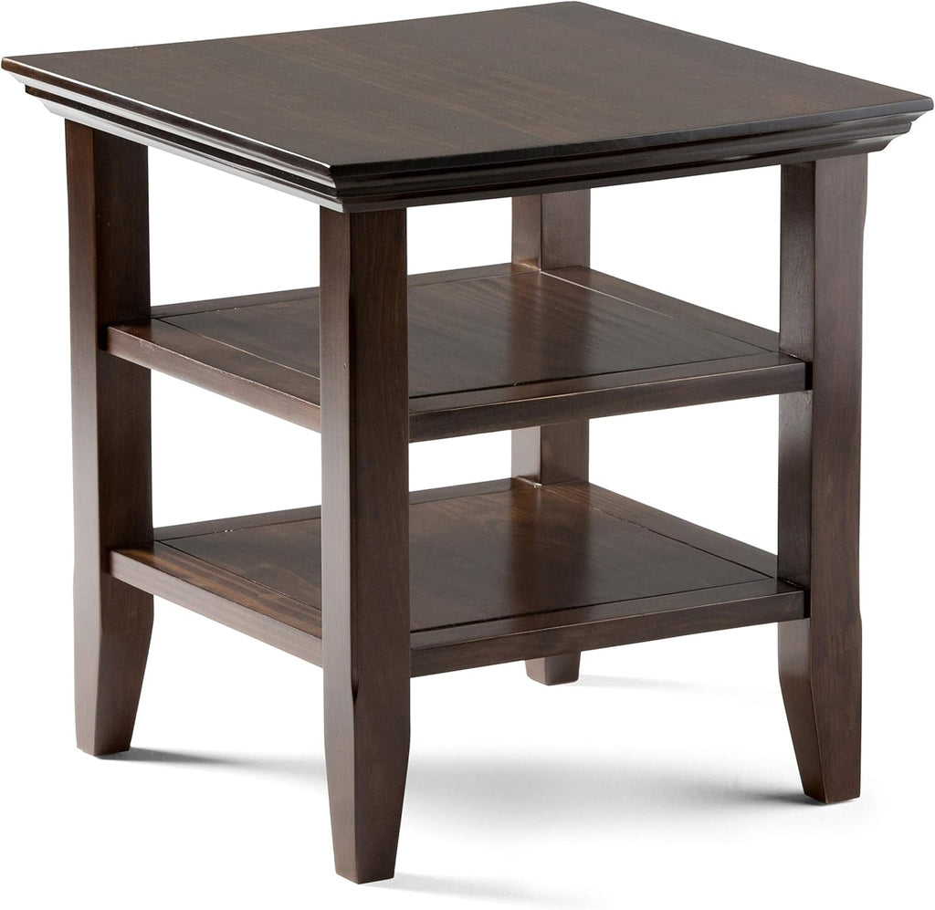 Distressed Grey End Table C3627