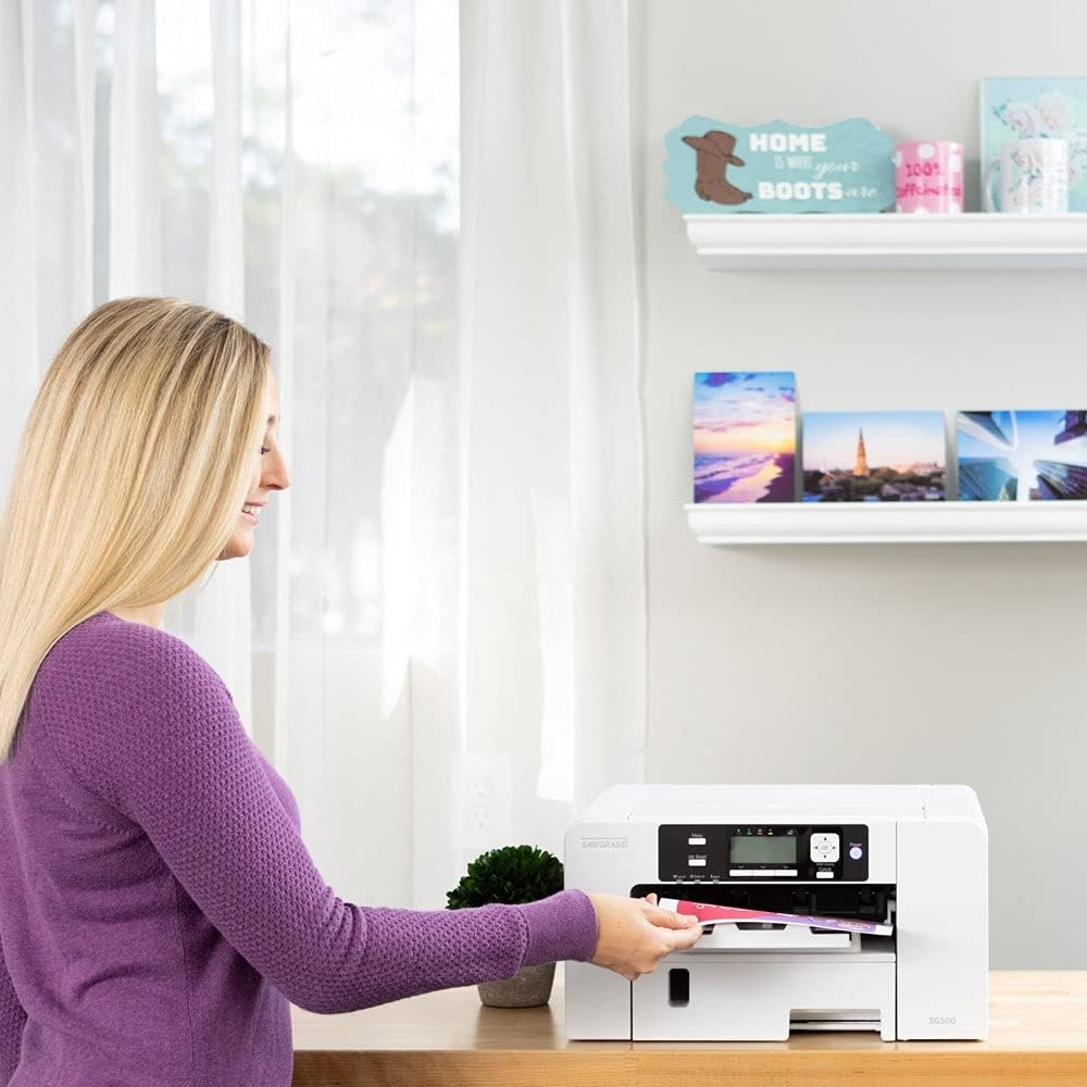 Sublimation Printer with UHD Inks, Sublimation Paper, and Heat Tape O726761