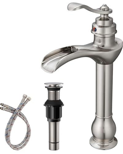 Brushed Nickel Single-Handle Vessel Sink Faucet O32113
