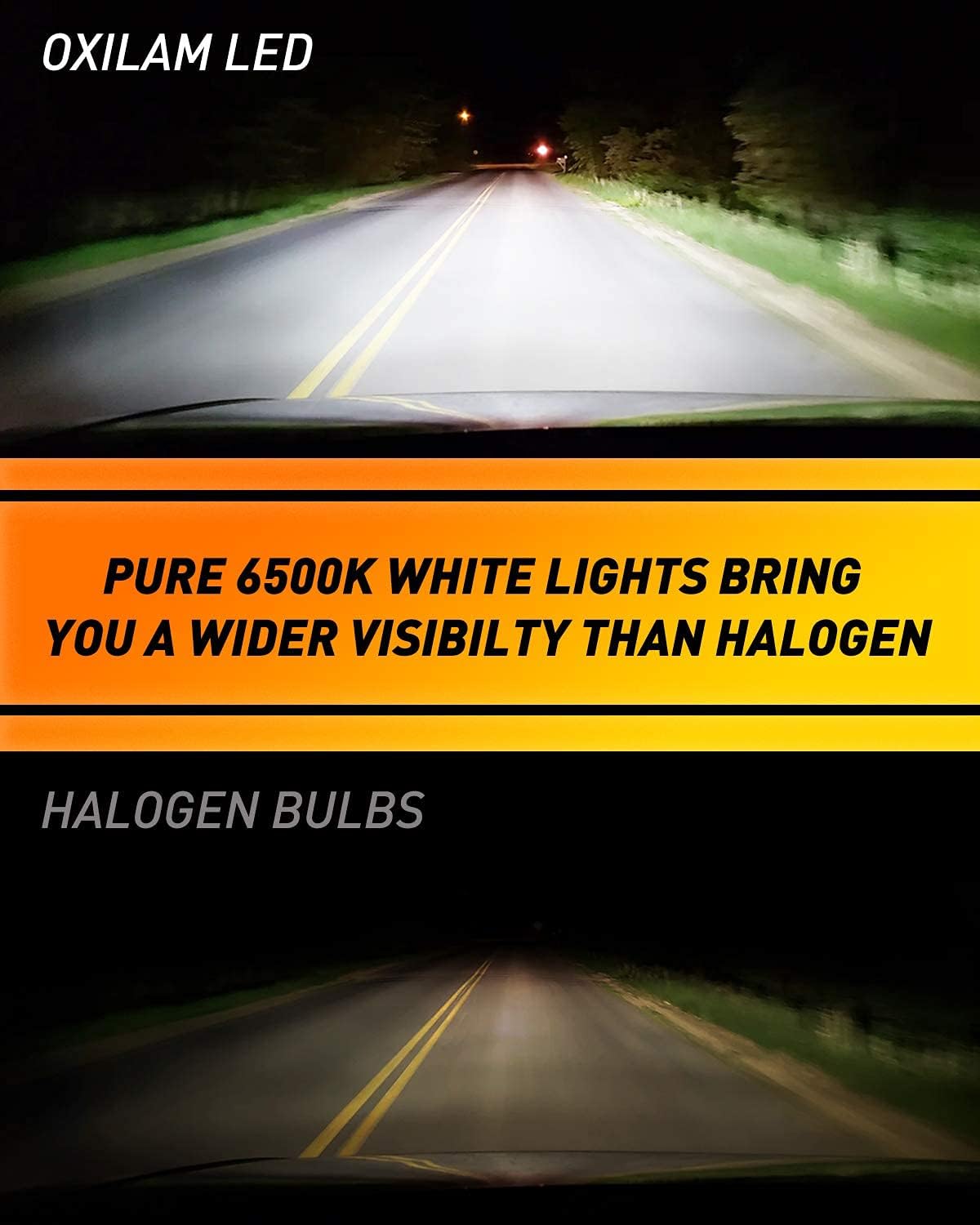 9003 H4 LED Bulbs Hi/Lo Beam 15000 Lumens Pack of 2 C943786
