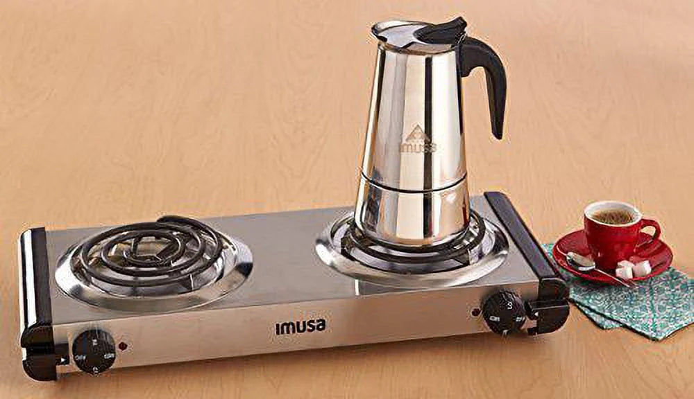 Electric Stainless Steel Double Burner F363237