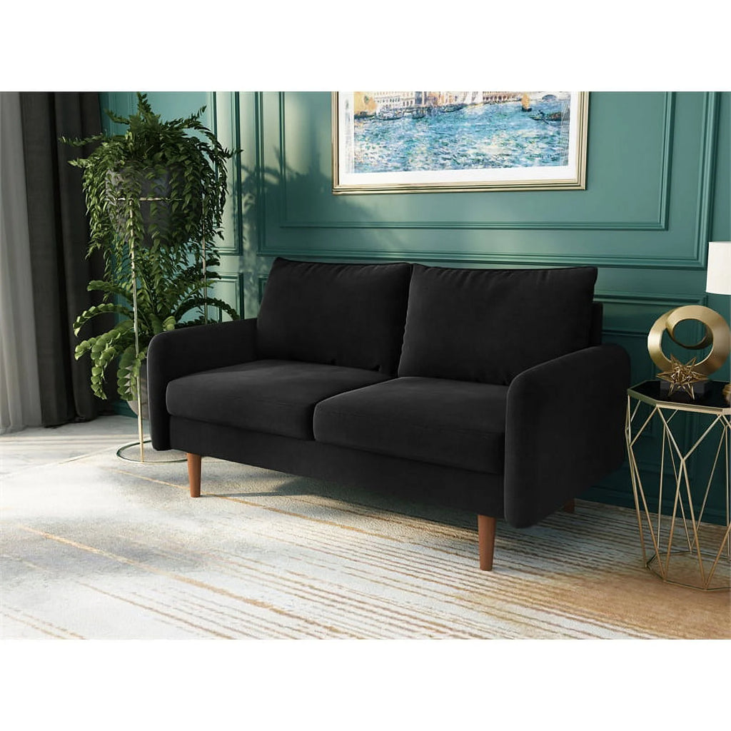 Black Velvet Loveseat N308441