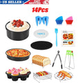 14 Pcs BBQ Tools Air Fryer Accessories with Storage Bag P260360