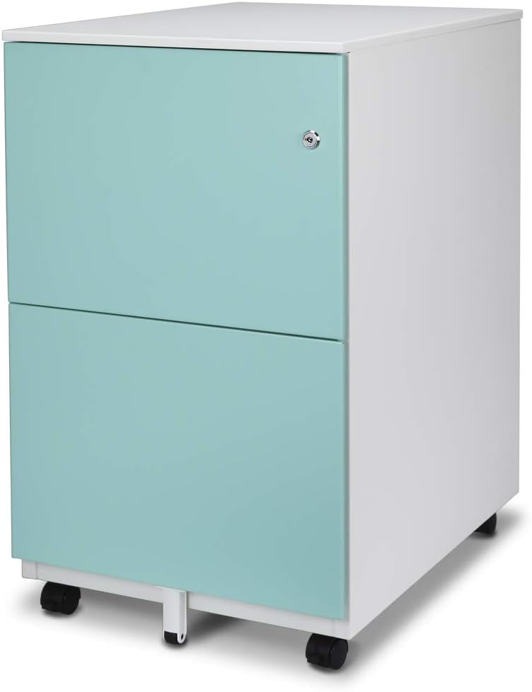 White 3 Drawer Metal File Cabinet with Lock O317