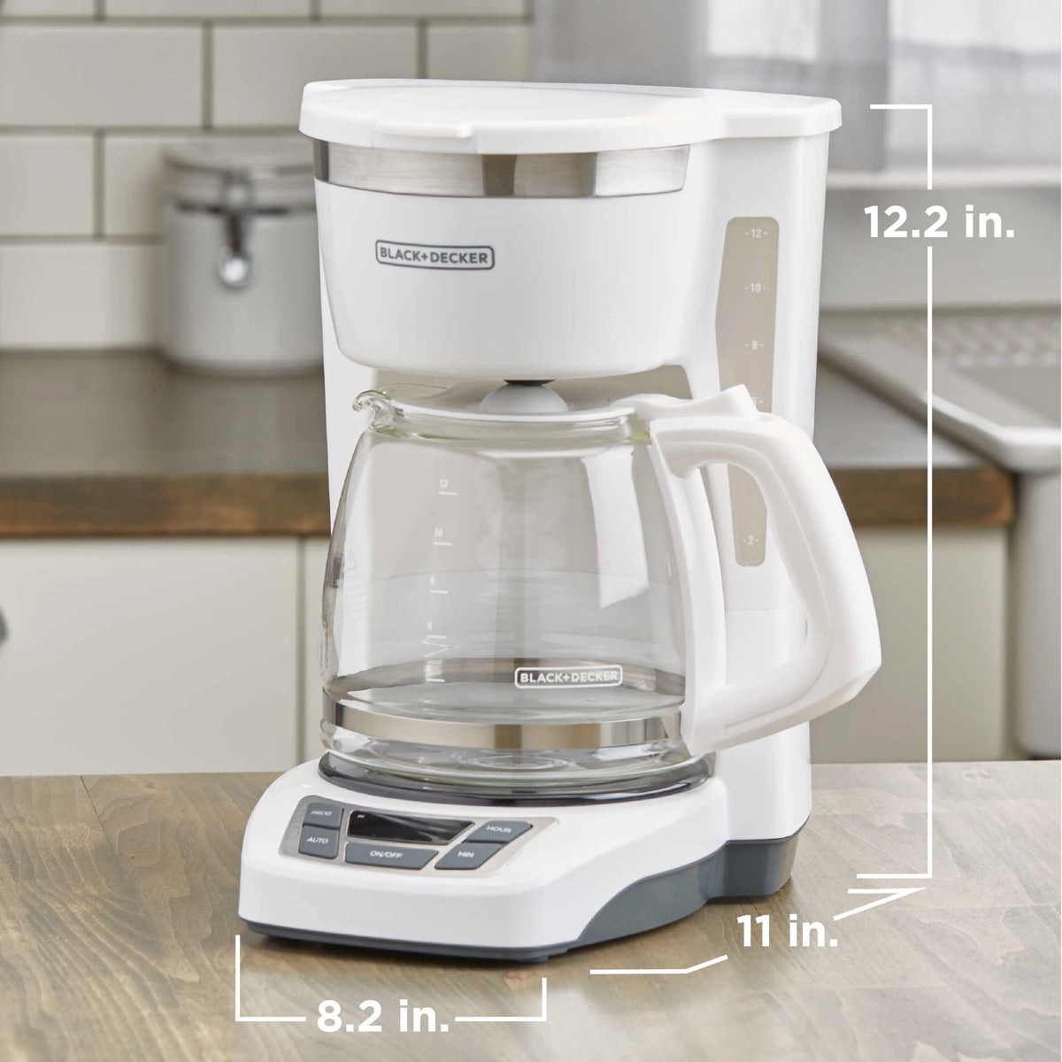 White 12-Cup Programmable Coffeemaker D52685