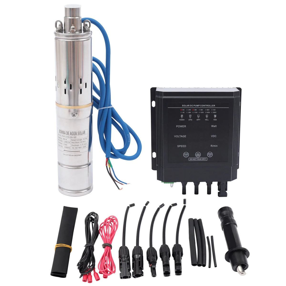 400W 36V DC Solar Submersible Deep Well Pump with MPPT Controller C83239