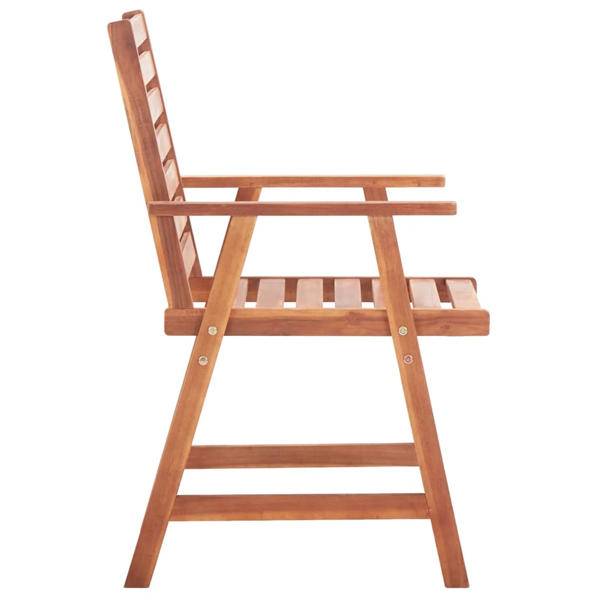 Acacia Wood Patio Dining Chairs 2 pcs with Cushions U10035