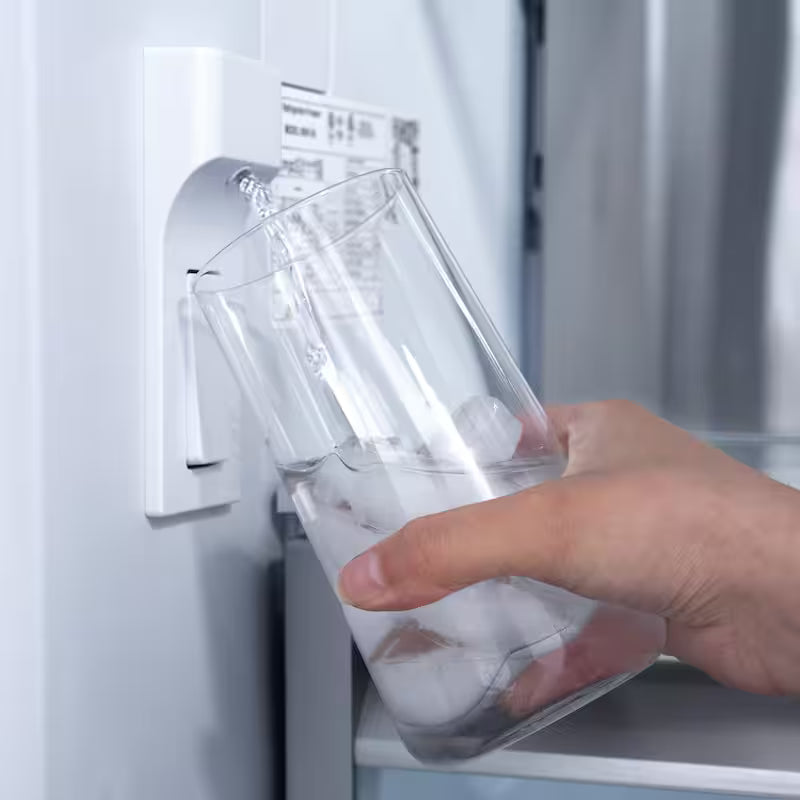 30 in. Bottom Freezer Refrigerator with Ice and Water Dispenser L877