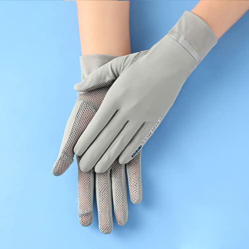 Ice Silk Sport Gloves UPF 50+ Quick-Dry Cooling Anti-Slip Cycling Gloves O963149