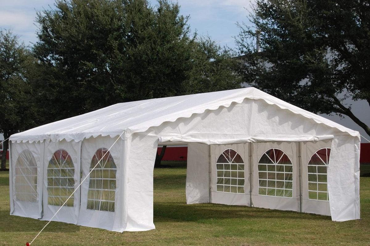 White 20'x20' Outdoor Party Tent Canopy Shelter O4888