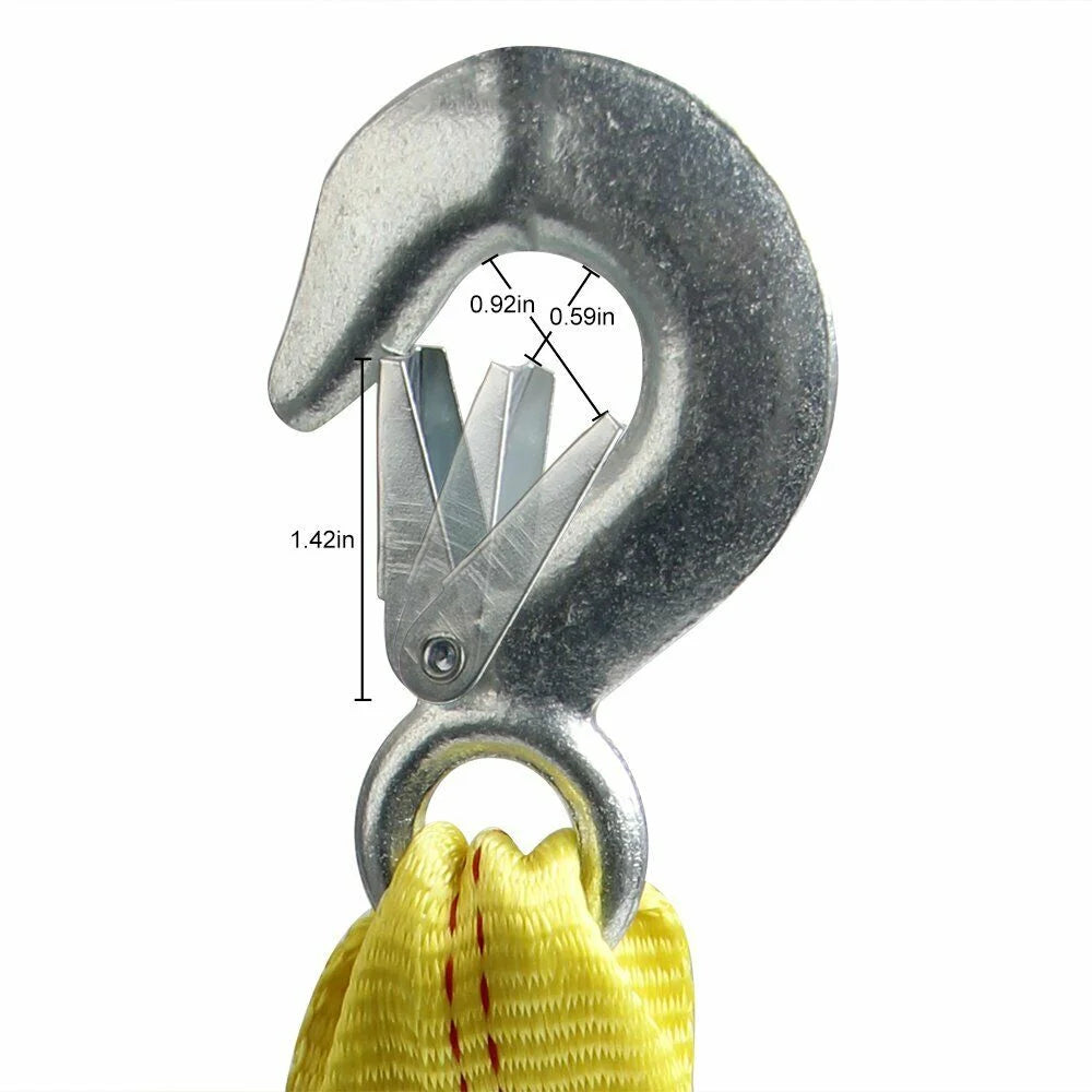 Boat Trailer Winch Strap with Hook 10000 Lbs Max Towing L798772
