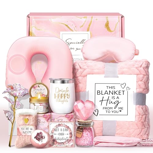 Ocean Relaxing Spa Gift Basket Care Package with Blanket L654841