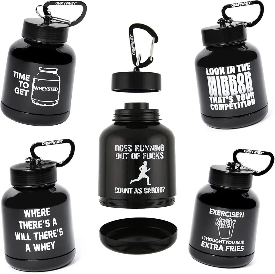 Protein Keychain Container 180ml Variety 5-Pack S303
