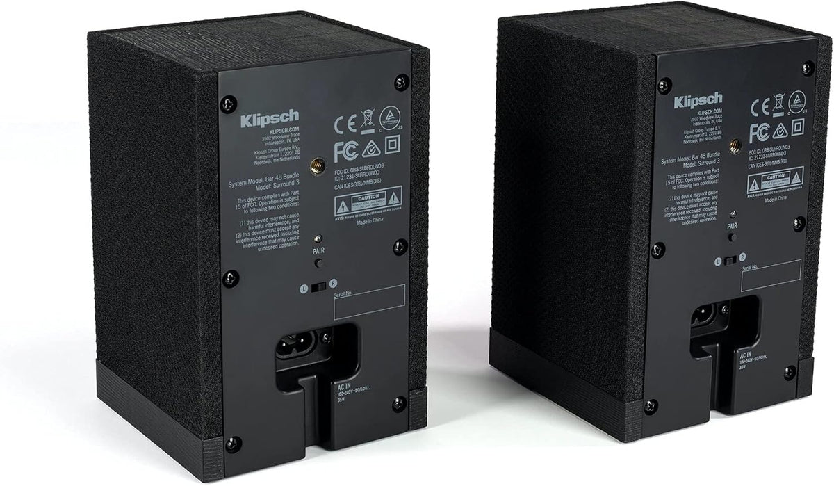 Black Surround 3 Speaker Pair F66545