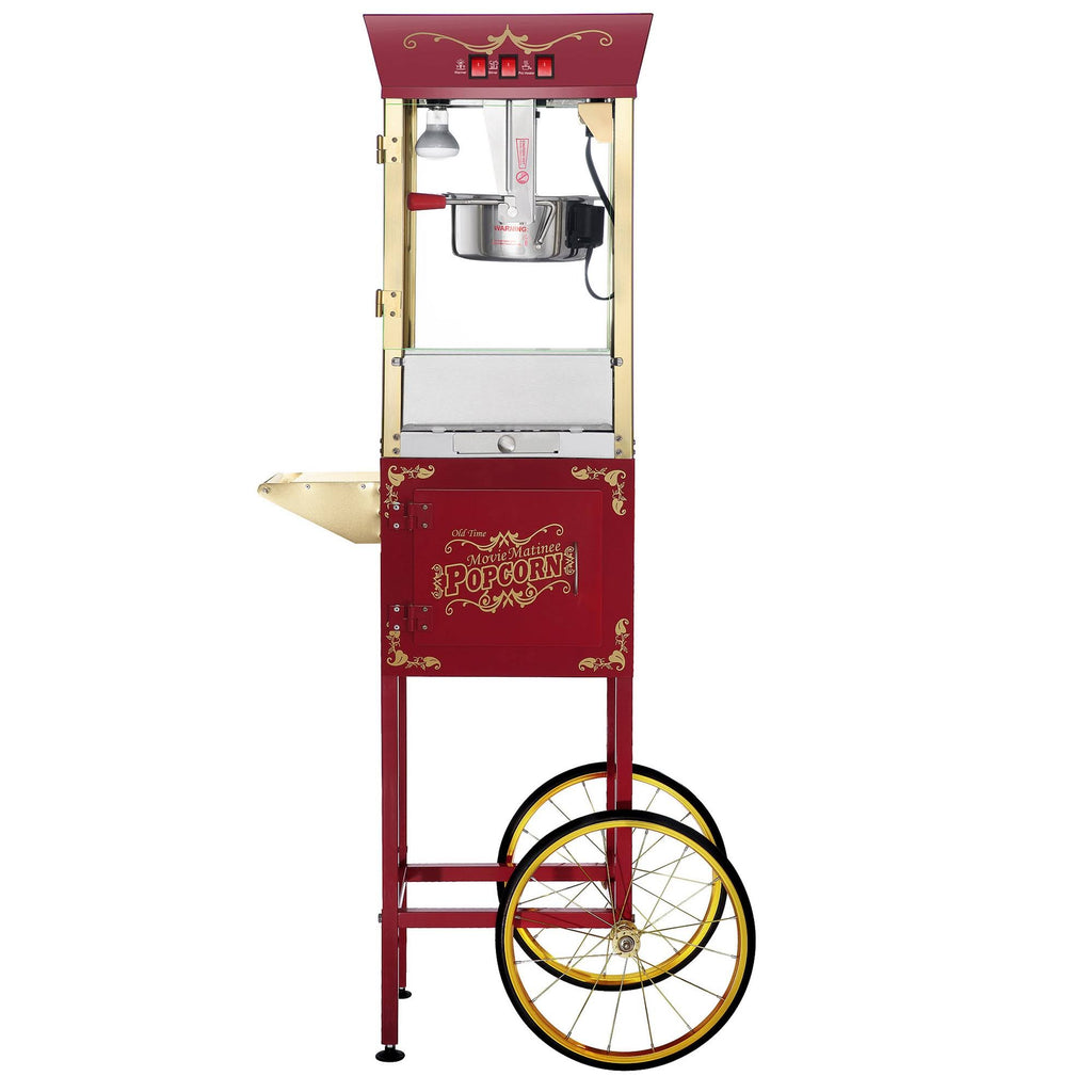 Red 1-Cup Oil Popcorn Maker Cart U554