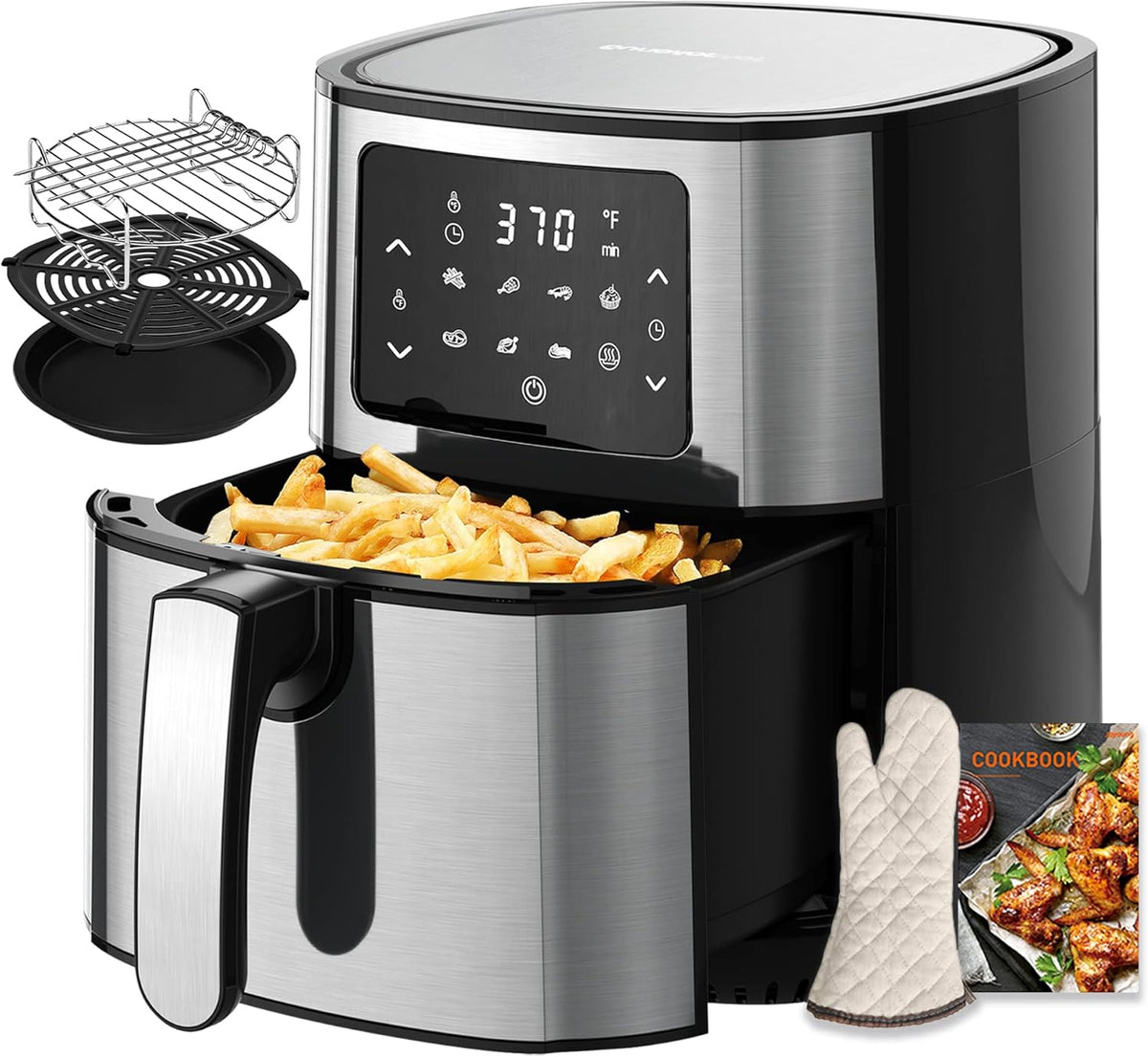 5.8Qt Stainless Steel Air Fryer Toaster Oven P435356
