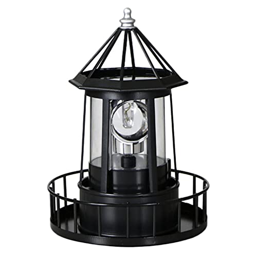 LED Solar Revolving Lighthouse Lamp V6372