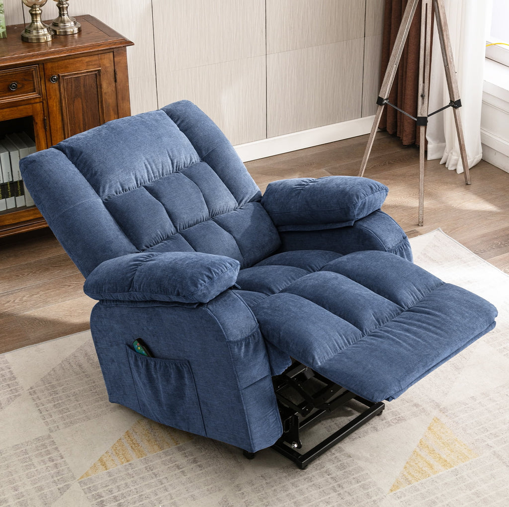 Brown Power Lift Recliner Chair with Heat and Massage L966