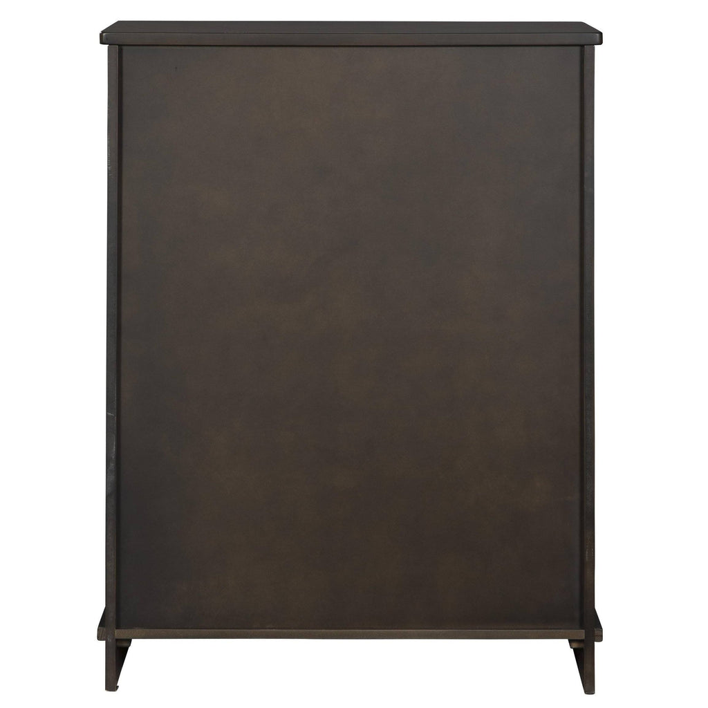 Brown Wooden Accent Cabinet with Sliding Door T269