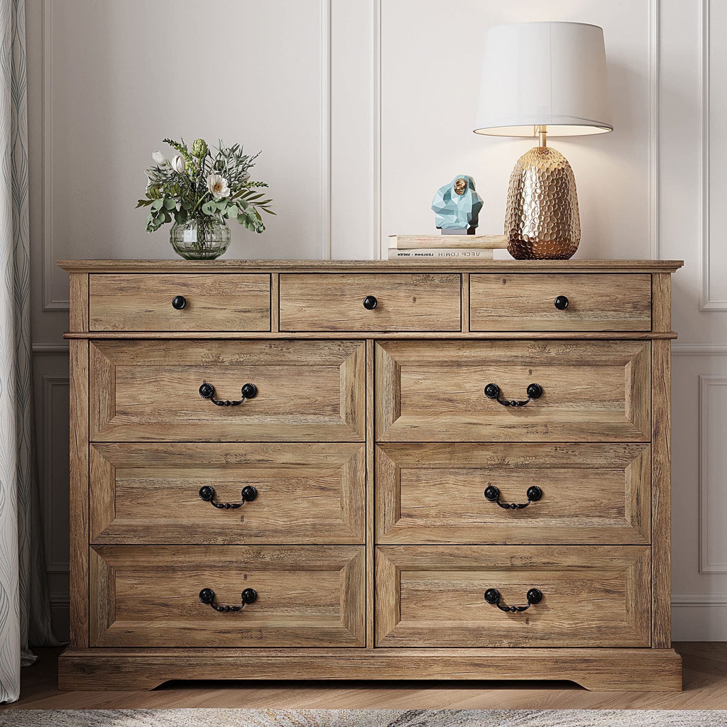 Rustic Oak 6 Drawer Dresser D797