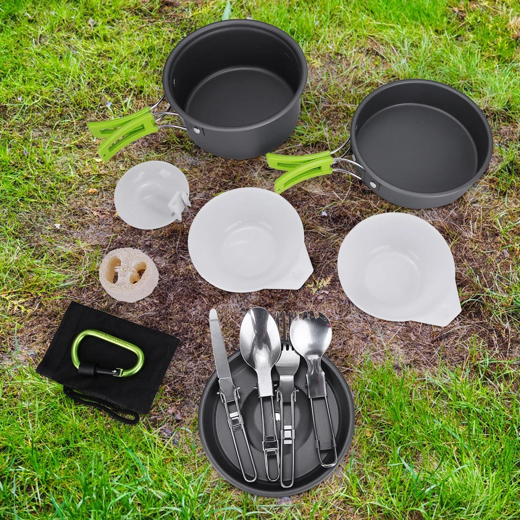 15Pcs Non-Stick Camping Cookware Set I7735