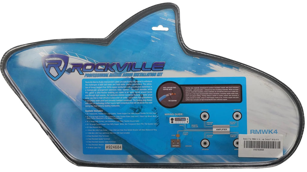 Dual 8" Wakeboards, 6.5" Speakers, 6-Channel Amplifier, Amp Kit W95833