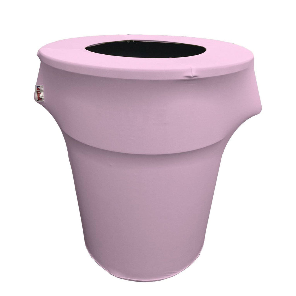 Lilac Stretch Trash Can Cover 44-gallon Round Z105