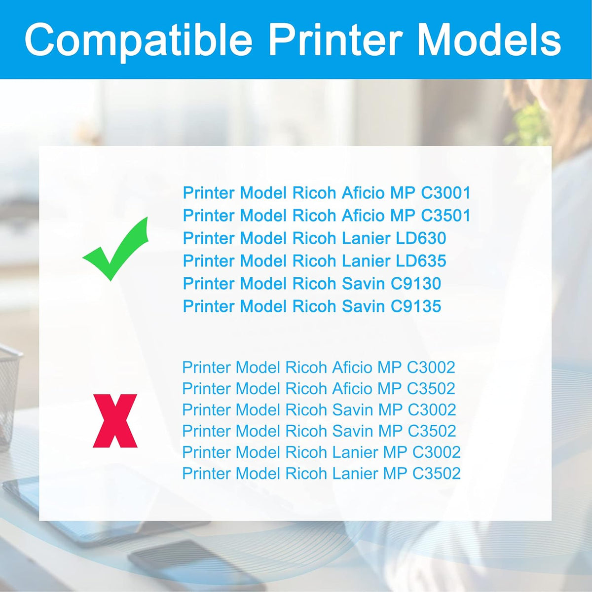 Compatible Toner Cartridge Replacement 4-Pack KCMY M538510