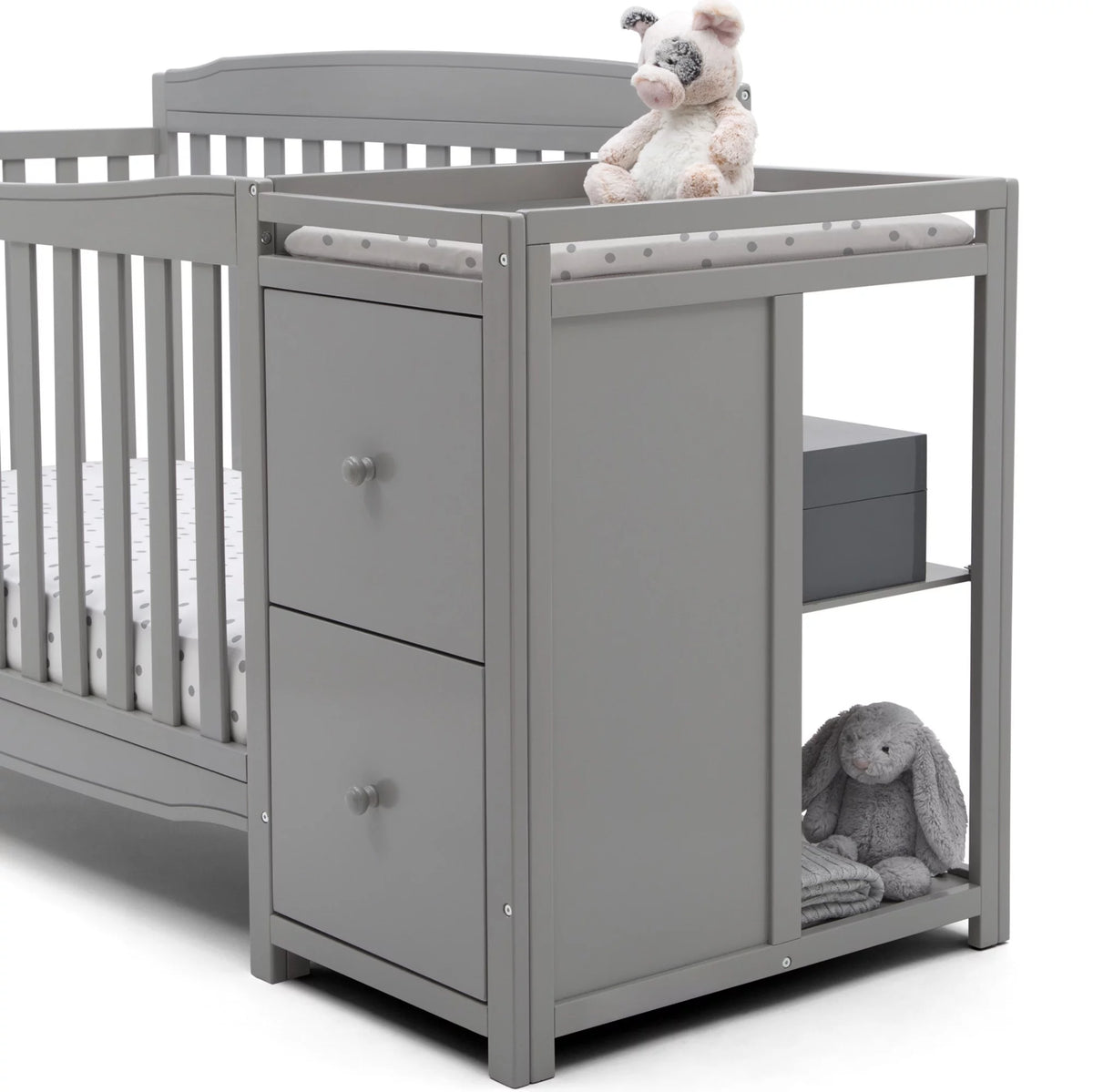 Gray Convertible Crib and Changer R990558